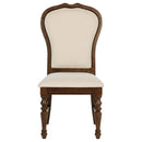  Coaster Furniture Landon 109402 Upholstered Dining Side Chair - Rich Brown IMAGE 3