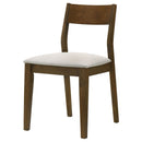  Coaster Furniture Almonte 108922 Dining Chair Upholstered Seat - Dark Brown IMAGE 4