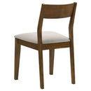  Coaster Furniture Almonte 108922 Dining Chair Upholstered Seat - Dark Brown IMAGE 6