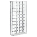  Coaster Furniture Montara 182037 Tempered Glass Wine Storage LED Curio Cabinet - Chrome IMAGE 1