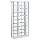  Coaster Furniture Montara 182037 Tempered Glass Wine Storage LED Curio Cabinet - Chrome IMAGE 4
