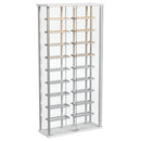  Coaster Furniture Montara 182037 Tempered Glass Wine Storage LED Curio Cabinet - Chrome IMAGE 5