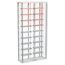  Coaster Furniture Montara 182037 Tempered Glass Wine Storage LED Curio Cabinet - Chrome IMAGE 6