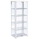  Coaster Furniture Aero 950399 5-shelf Display Curio Cabinet with LED Lighting - White IMAGE 1