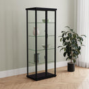  Coaster Furniture Aero 950400 4-shelf Display Curio Cabinet with LED Lighting - Black IMAGE 2