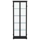  Coaster Furniture Aero 950400 4-shelf Display Curio Cabinet with LED Lighting - Black IMAGE 6