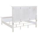  Coaster Furniture Sandy Beach 201301KEN 63-inch Eastern King Wood Panel Bed - Cream White IMAGE 5