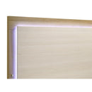  Coaster Furniture Hyland 215651KE Eastern King Panel Bed LED Headboard - Natural IMAGE 8