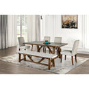  Furniture of America Losone FM3422BR-T Dining Table IMAGE 2