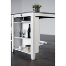  Furniture of America Lescles FM3423WH-PT-3PK 3 Pc Counter Ht Set (1 Table + 2 Chairs) IMAGE 6