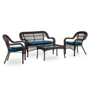  Furniture of America Oliveri LA-L008DT Wicker Coffee Table IMAGE 2