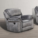  Furniture of America Themis NX6002GY-CH Manual Recliner IMAGE 1