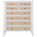  Coaster Furniture Bexhill 223475 8-Drawer Chest of Drawers - White IMAGE 2