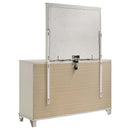  Coaster Furniture Olivia 224953M 6-Drawer Dresser and LED Mirror - Pearl White IMAGE 5