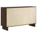 Coaster Furniture Glenwood 225013 6-Drawer Dresser Cabinet - Warm Brown IMAGE 5