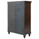  Coaster Furniture Andover 223637 6-Drawer Tempered Glass Door Chest - Dark Oak IMAGE 5