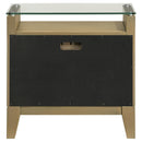  Coaster Furniture Granada 224922 2-Drawer Glass Top Nightstand - Natural Pine IMAGE 6