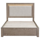  Coaster Furniture Kenora 224850KE 56-inch Eastern King LED Storage Bed - Barley Brown IMAGE 5