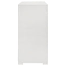  Coaster Furniture Ives 224943 6-Drawer Dresser Cabinet - White High Gloss IMAGE 8
