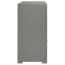  Coaster Furniture Ives 224973 6-Drawer Dresser Cabinet - Grey High Gloss IMAGE 8