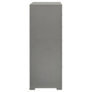  Coaster Furniture Ives 224975 5-Drawer Bedroom Chest of Drawers - Grey High Gloss IMAGE 8