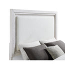  Coaster Furniture Marielle 224841KE Eastern King Upholstered Panel Bed - Distressed White IMAGE 6