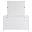  Coaster Furniture Marielle 224843M 6-Drawer Dresser with Mirror - Distressed White IMAGE 6