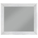 Coaster Furniture Marielle 224844 Dresser Mirror - Distressed White IMAGE 2