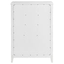  Coaster Furniture Marielle 224845 5-Drawer Bedroom Chest - Distressed White IMAGE 6