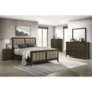  Coaster Furniture Wilkes 224421Q 51-inch Upholstered Queen Bed - Dark Cocoa IMAGE 5