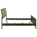  Coaster Furniture Wilkes 224421KE 51-inch Upholstered Eastern King Bed - Dark Cocoa IMAGE 5