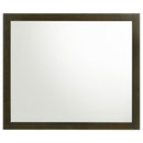  Coaster Furniture Wilkes 224424 Dresser Mirror - Dark Cocoa IMAGE 2