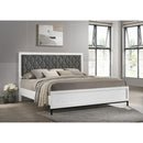  Coaster Furniture Sonora 224861KE Eastern King Upholstered Panel Bed - White IMAGE 4