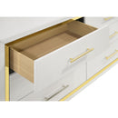  Coaster Furniture Lucia 224733M 6-Drawer Dresser with Mirror - White IMAGE 11
