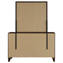 Coaster Furniture Welsley 223443M 6-Drawer Dresser and Mirror - Walnut IMAGE 5