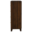  Coaster Furniture Welsley 223445 4-Drawer Chest of Drawers - Walnut IMAGE 3