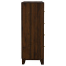  Coaster Furniture Welsley 223445 4-Drawer Chest of Drawers - Walnut IMAGE 7