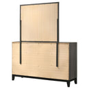  Coaster Furniture Watson 212423M 6-Drawer Dresser with Mirror - Grey Oak IMAGE 7