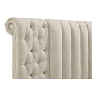  Coaster Furniture Sonya 360111Q Upholstered Queen Round Storage Bed - Ivory IMAGE 11