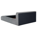  Coaster Furniture Wilshire 315981Q Upholstered Queen Platform Bed - Grey IMAGE 3