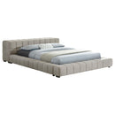  Coaster Furniture Trinity 306121F Upholstered Full Platform Bed - Light Taupe IMAGE 2