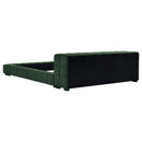  Coaster Furniture Trinity 306120KE Upholstered Eastern King Platform Bed - Green IMAGE 3