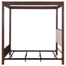  Coaster Furniture Zimmerlee 360331KE 89-inch Metal Eastern King Canopy Bed - Rust Brown IMAGE 4
