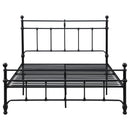  Coaster Furniture Novak 316001Q 48-inch Metal Queen Open Frame Bed - Matte Black IMAGE 2
