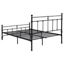 Coaster Furniture Novak 316001Q 48-inch Metal Queen Open Frame Bed - Matte Black IMAGE 5