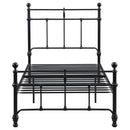  Coaster Furniture Novak 316001T 48-inch Metal Twin Open Frame Bed - Matte Black IMAGE 2