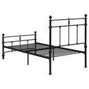  Coaster Furniture Novak 316001T 48-inch Metal Twin Open Frame Bed - Matte Black IMAGE 5