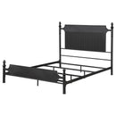  Coaster Furniture Cameron 360321Q 51-inch Metal Queen Panel Bed - Black IMAGE 3