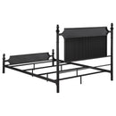  Coaster Furniture Cameron 360321Q 51-inch Metal Queen Panel Bed - Black IMAGE 5