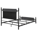  Coaster Furniture Cameron 360321Q 51-inch Metal Queen Panel Bed - Black IMAGE 6